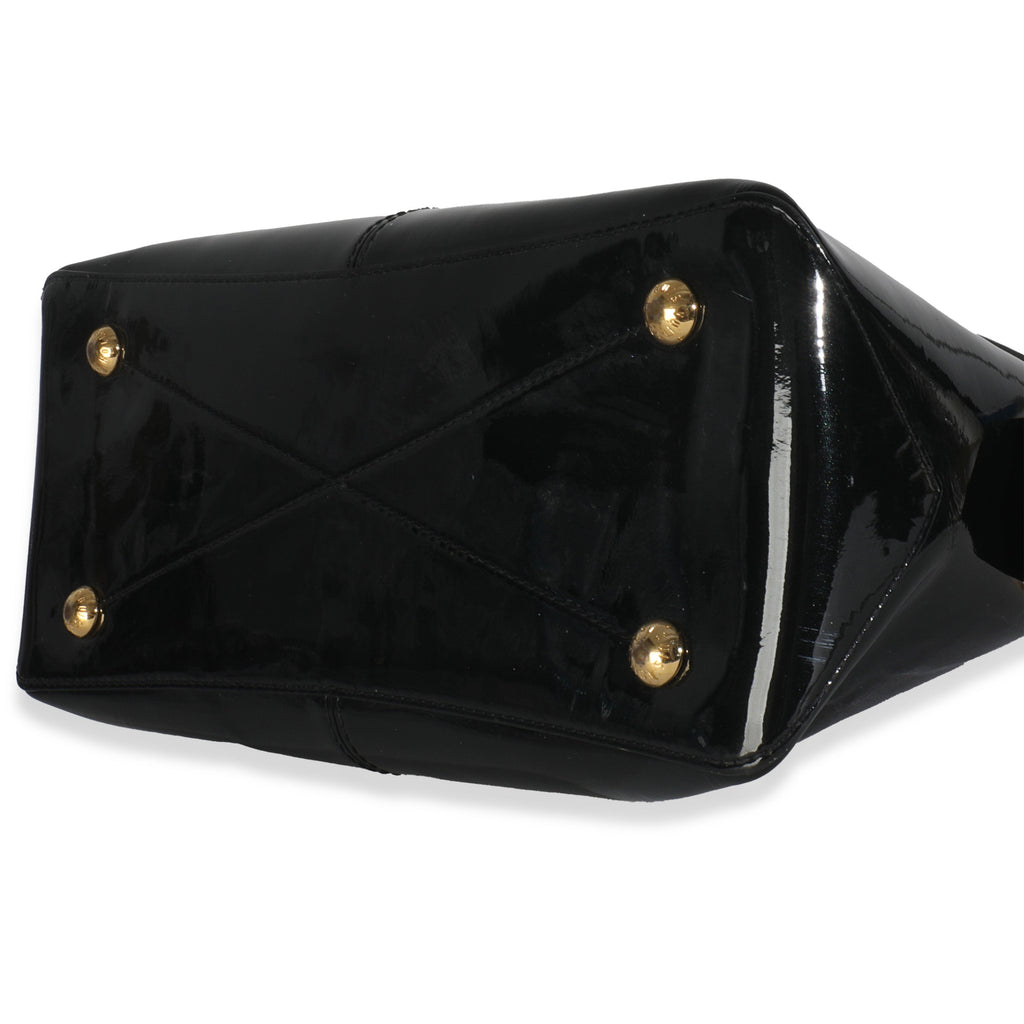 Louis Vuitton Black Vernis Miroir Tote Bag