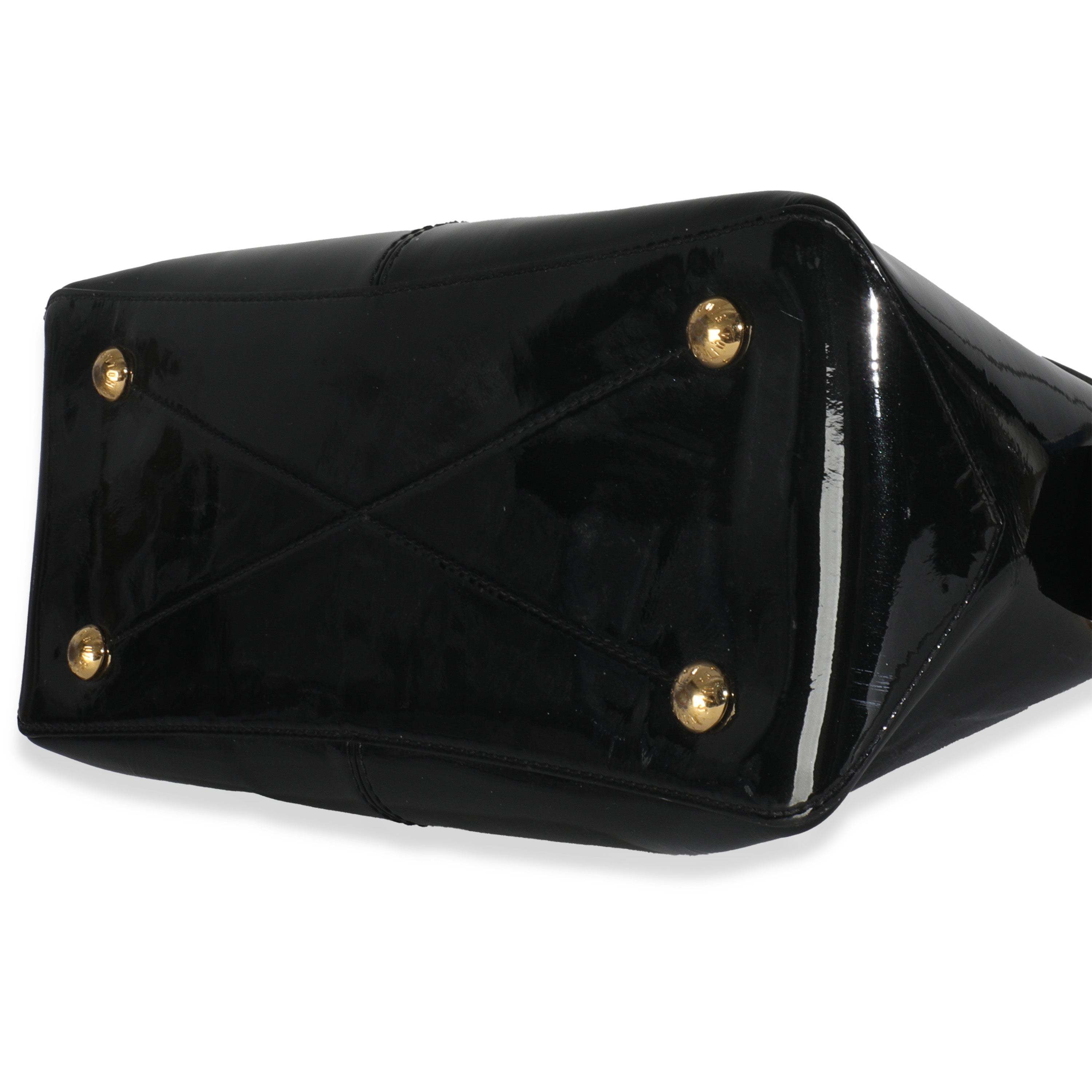 Louis Vuitton Black Vernis Miroir Tote Bag