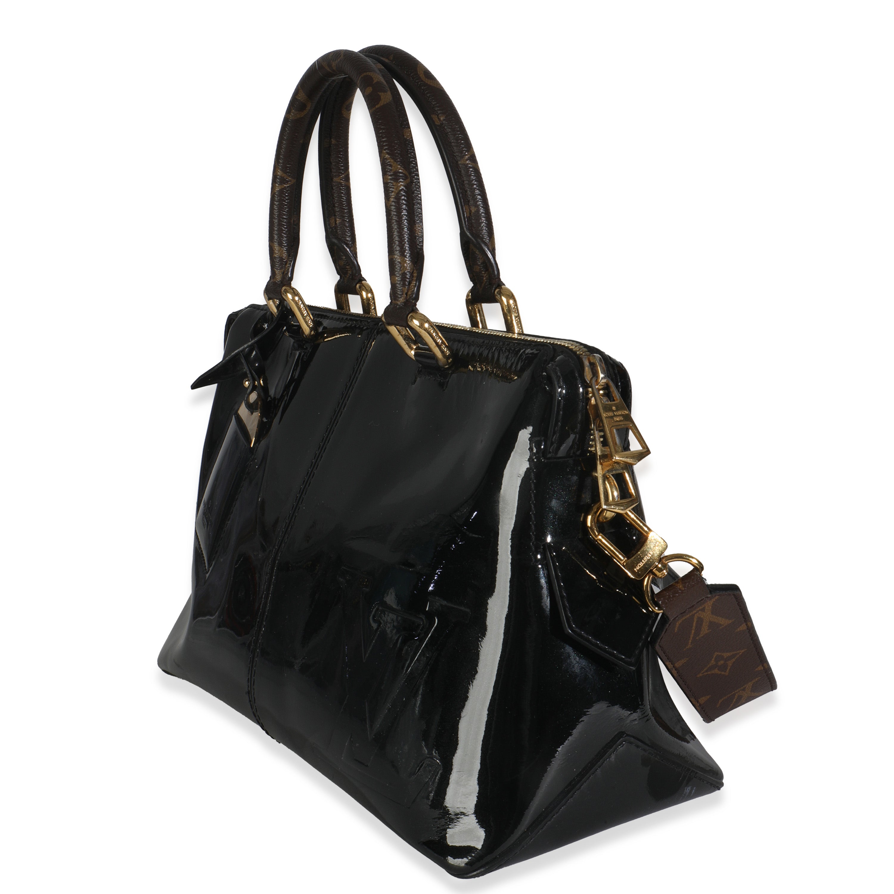 Louis Vuitton Black Vernis Miroir Tote Bag