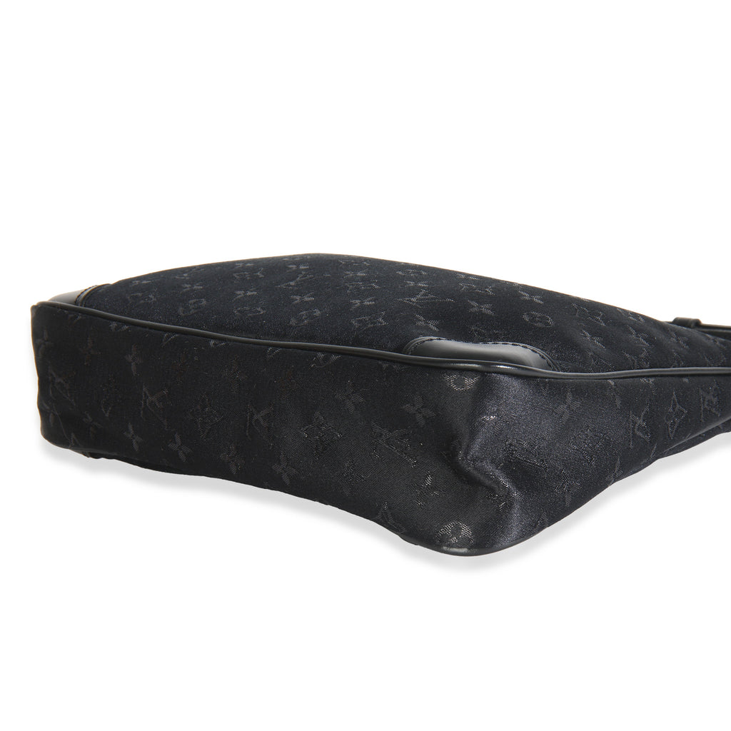 Louis Vuitton Black Metallic Monogram Satin Mini Boulogne