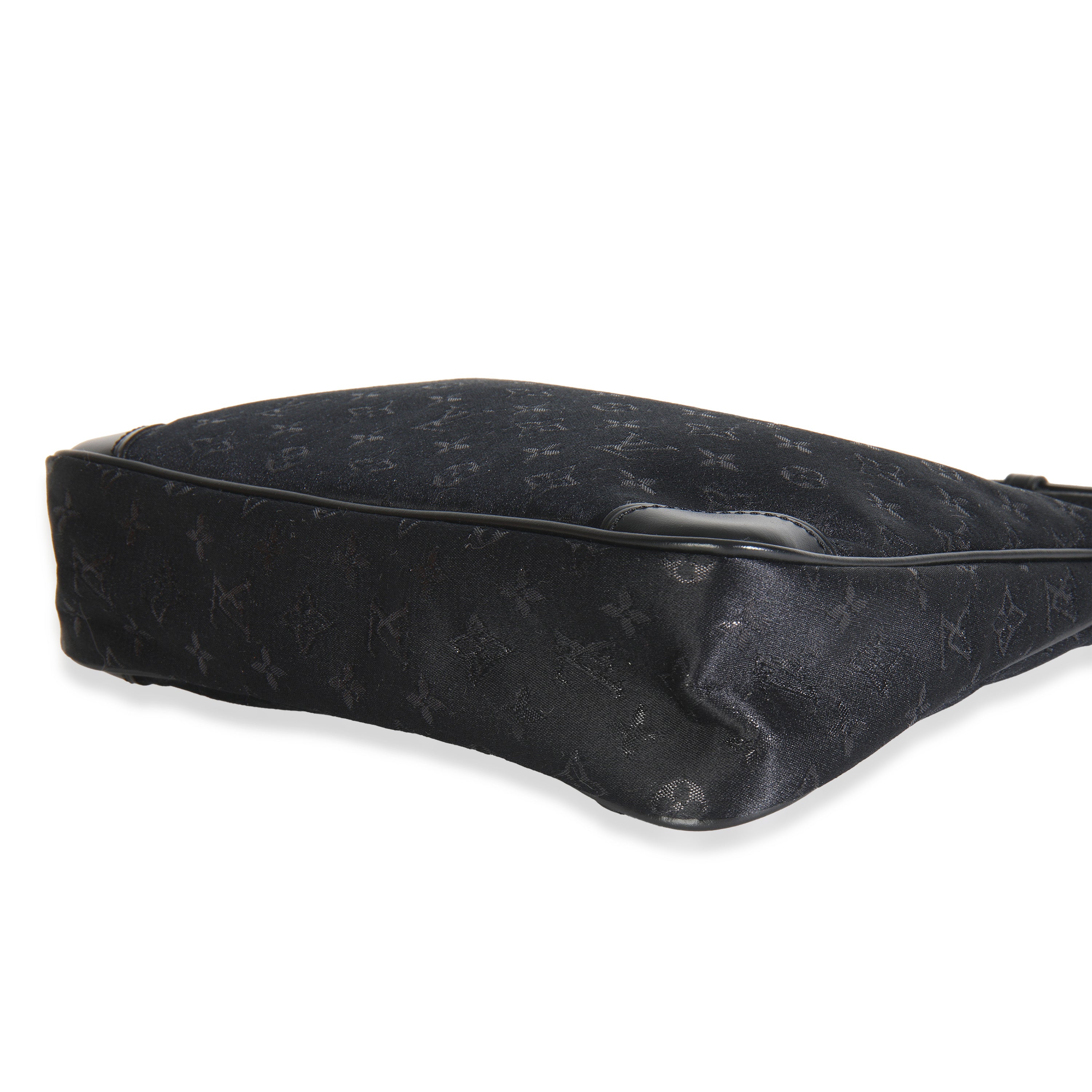Louis Vuitton Black Metallic Monogram Satin Mini Boulogne