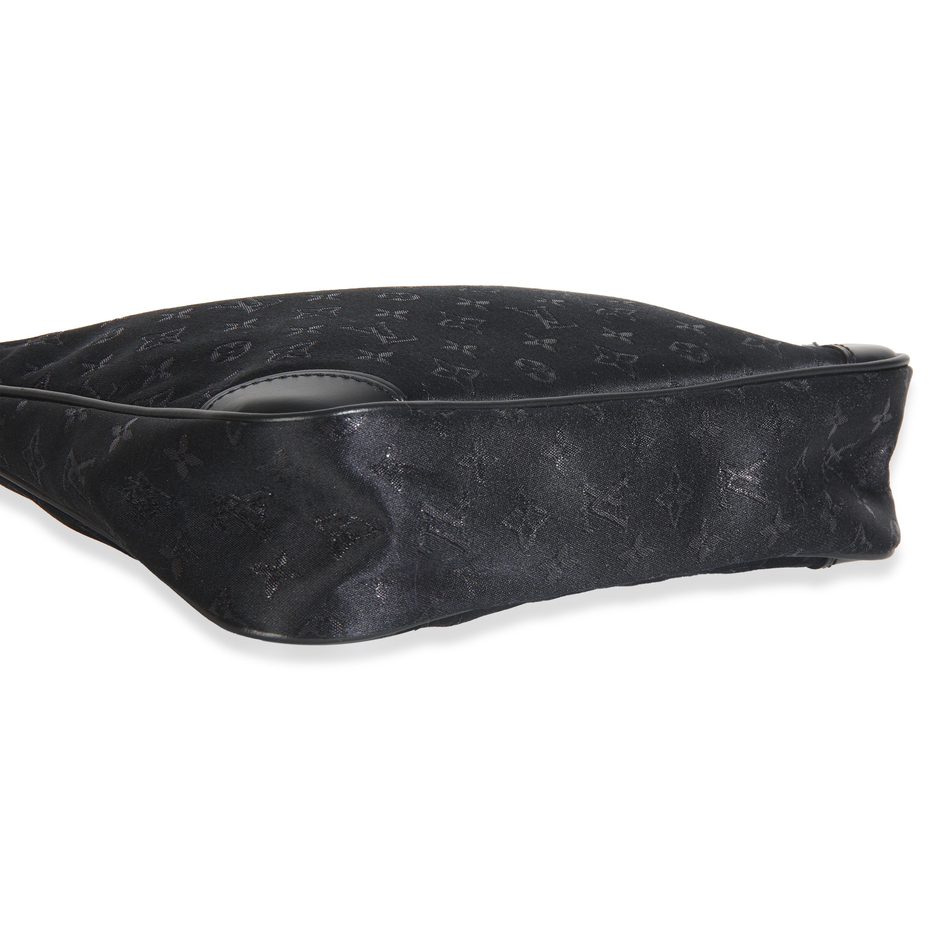 Louis Vuitton Black Metallic Monogram Satin Mini Boulogne