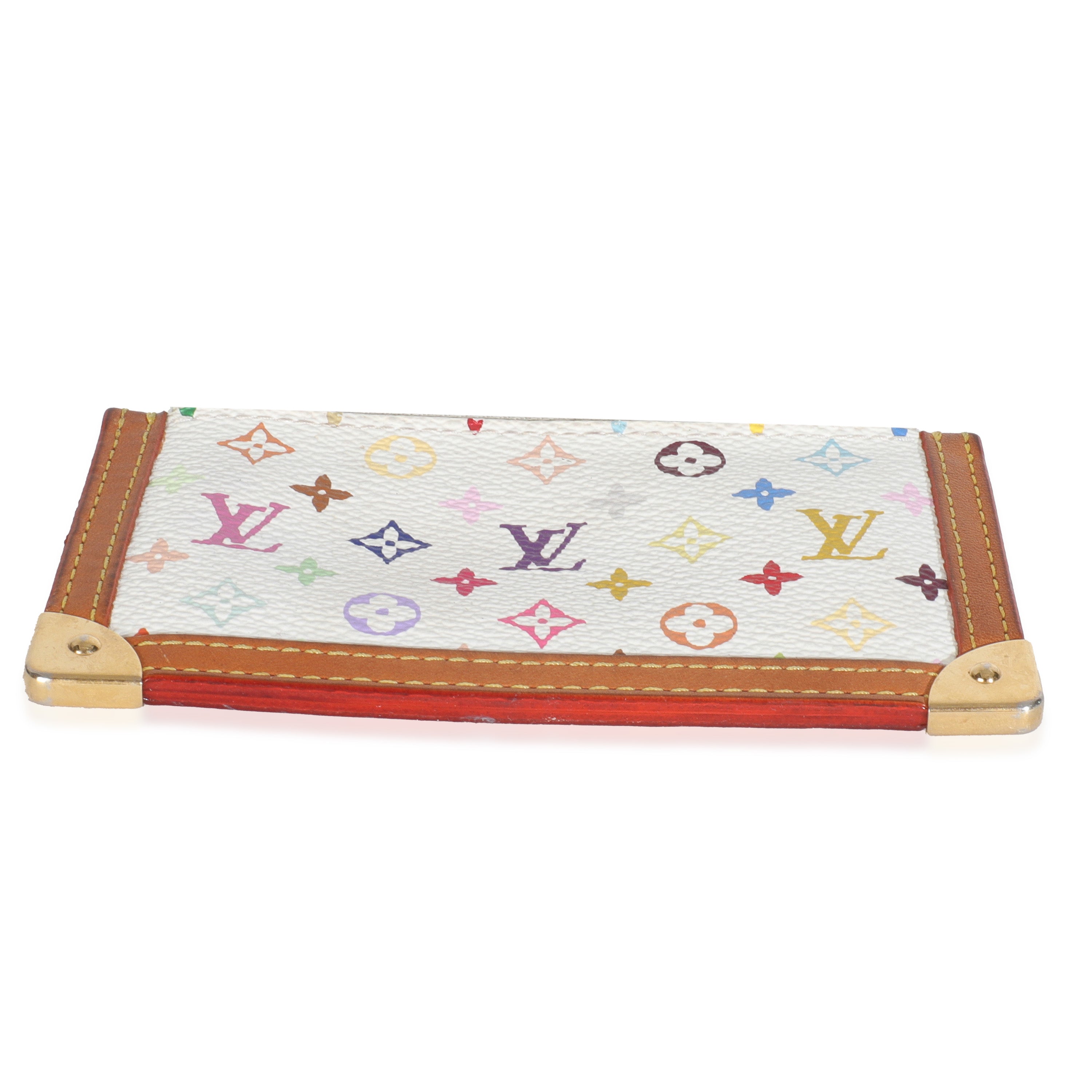Louis Vuitton White Monogram Multicolore Canvas Key Pouch