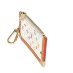 Louis Vuitton White Monogram Multicolore Canvas Key Pouch