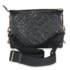Louis Vuitton Black Monogram Embossed Lambskin Coussin PM