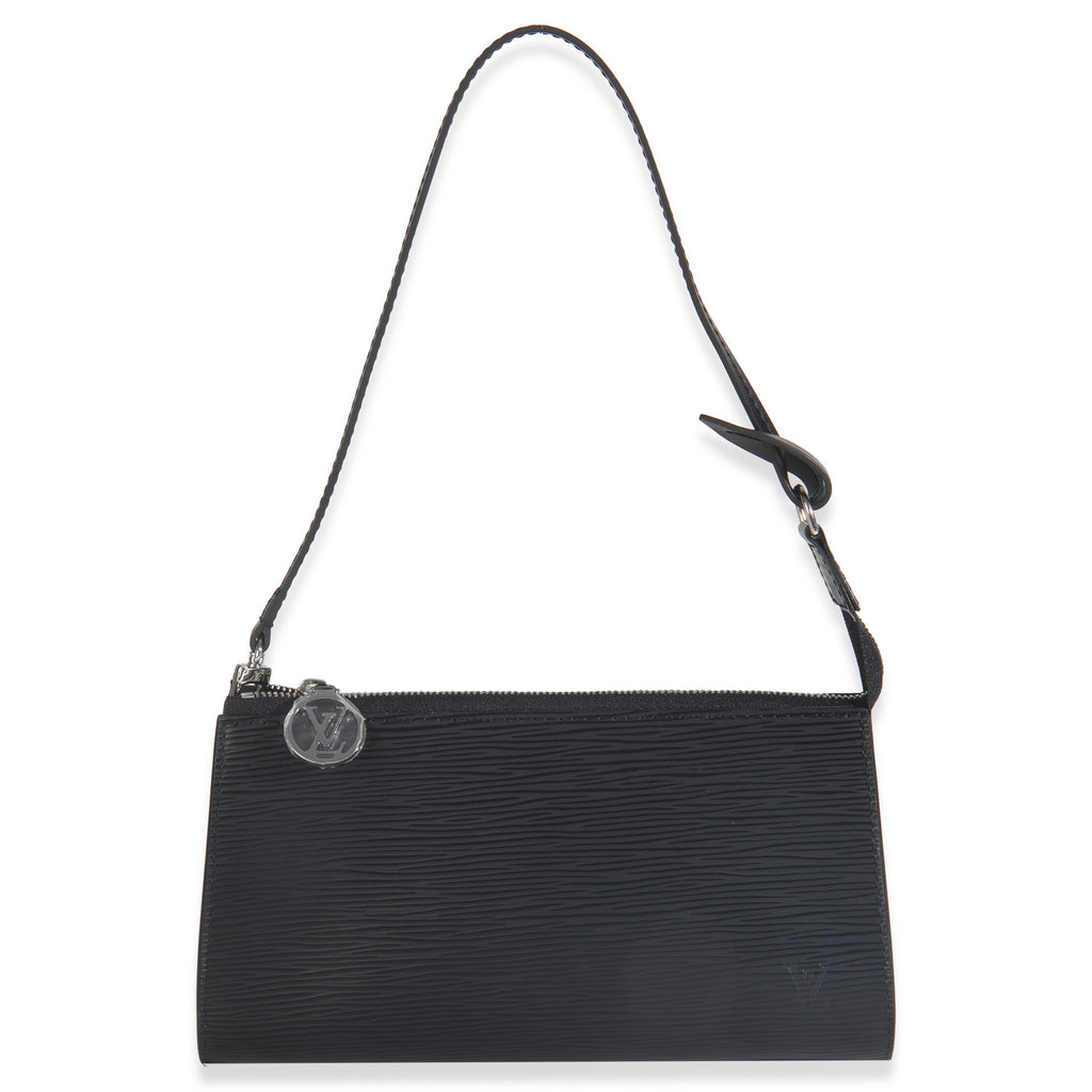 Louis Vuitton Black Epi Pochette Accessoires NM