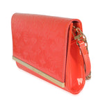 Louis Vuitton Orange Sunset Monogram Vernis Ana Clutch