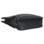 Chanel Black Shiny Aged Calfskin North South Shopping Bag