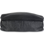 Chanel Black Shiny Aged Calfskin North South Shopping Bag