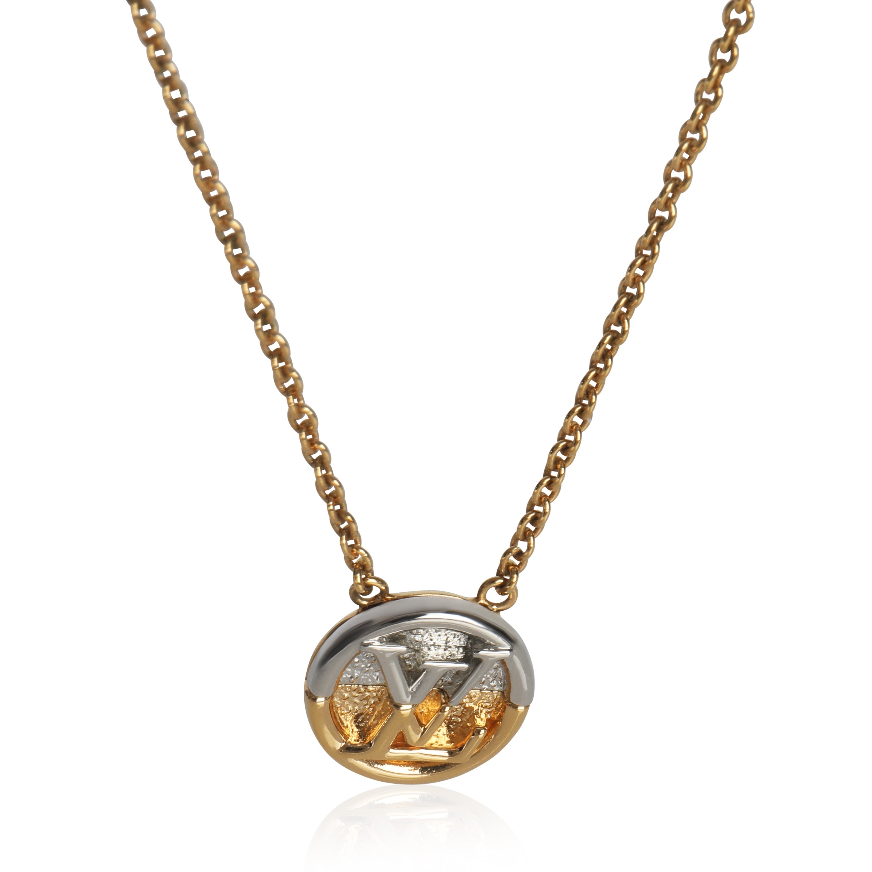 Louis Vuitton Gold-Plated  L to V Necklace