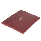 Saint Laurent Wine Grain De Poudre Credit Card Case
