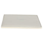 Saint Laurent White Grain De Poudre Credit Card Case