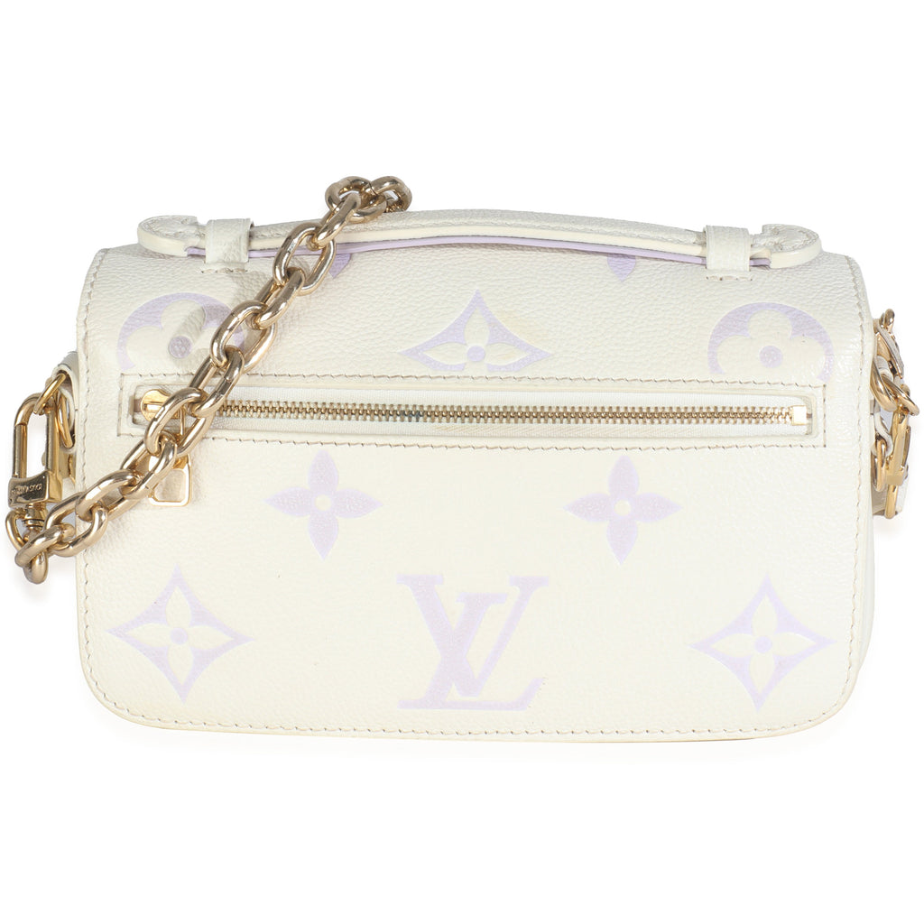 Louis Vuitton Latte Bubble Tea Giant Monogram Empreinte Pochette Metis East West
