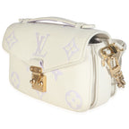 Louis Vuitton Latte Bubble Tea Giant Monogram Empreinte Pochette Metis East West