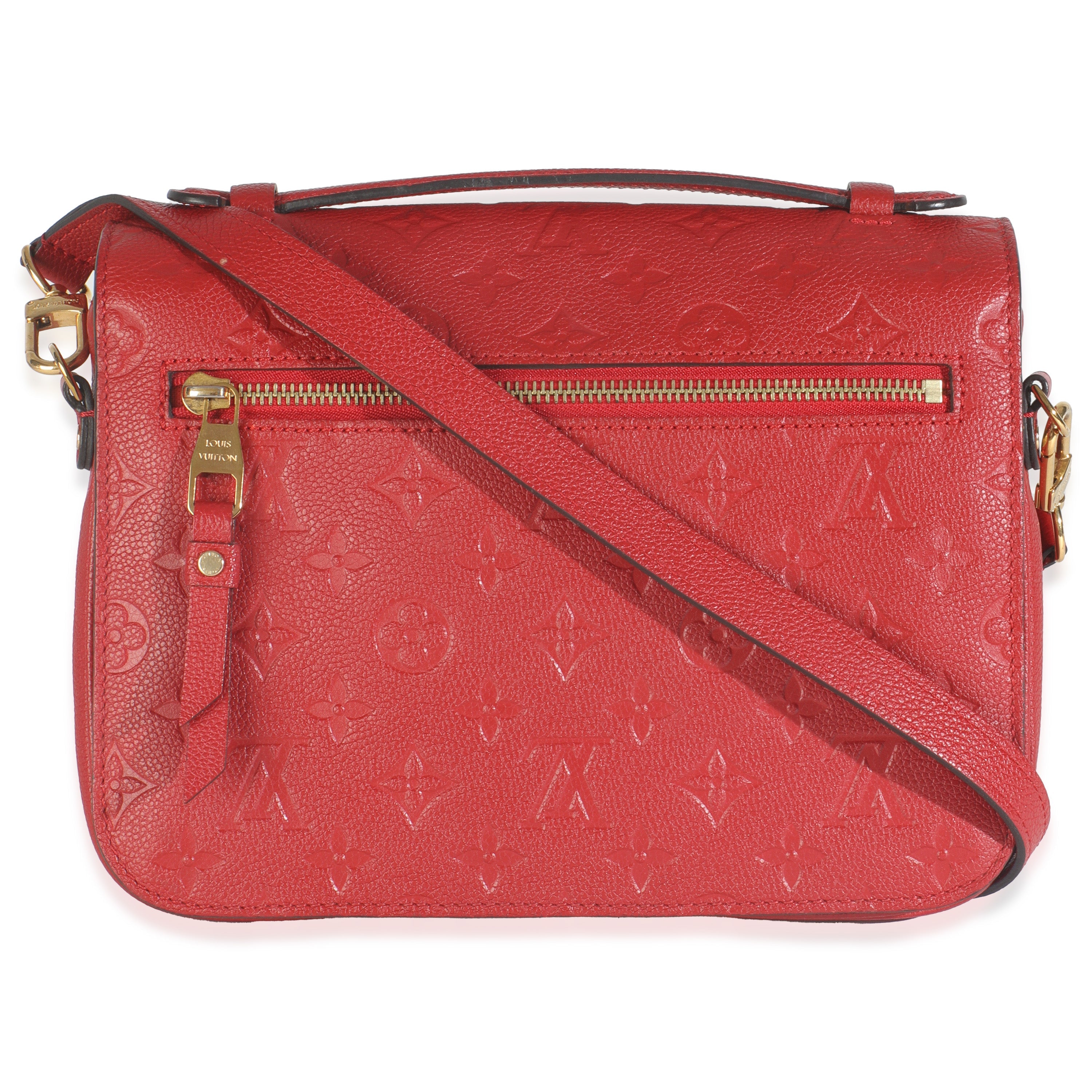 Louis Vuitton Scarlet Monogram Empreinte Pochette Metis
