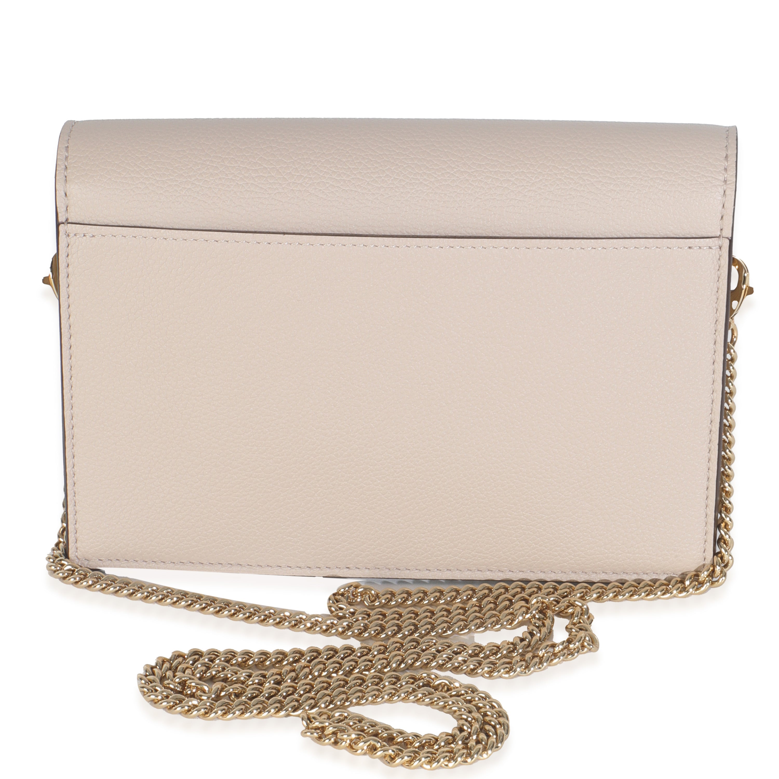 Louis Vuitton Greige Soft Calfskin My Lockme Chain Pochette