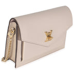 Louis Vuitton Greige Soft Calfskin My Lockme Chain Pochette