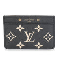 Louis Vuitton Black Beige Monogram Empreinte Card Holder