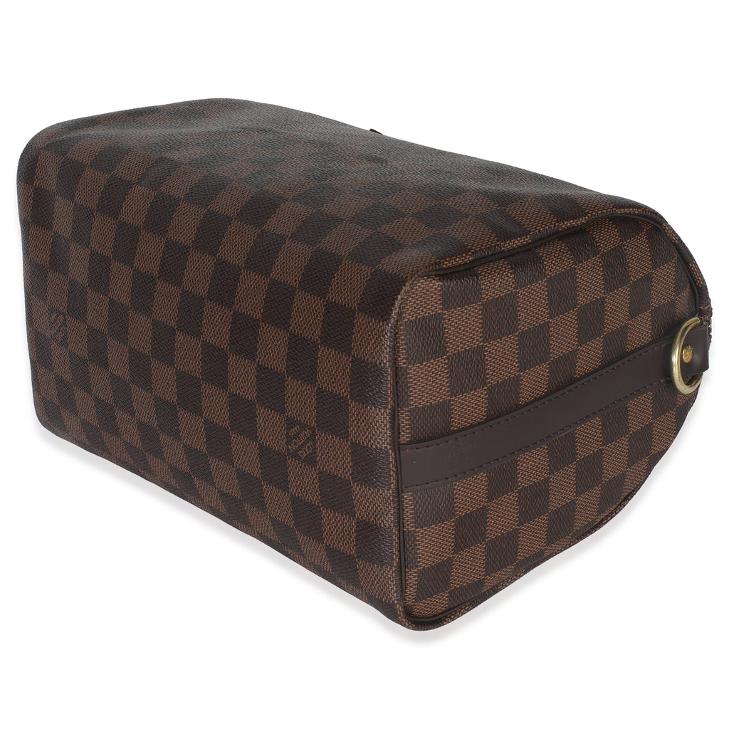 Louis Vuitton Damier Ebene Canvas Speedy Bandouliere 25 w/ Strap
