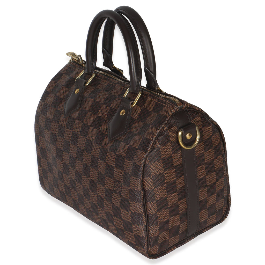 Louis Vuitton Damier Ebene Canvas Speedy Bandouliere 25 w/ Strap