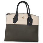 Louis Vuitton Kaki Creme Black Taurillon City Steamer MM