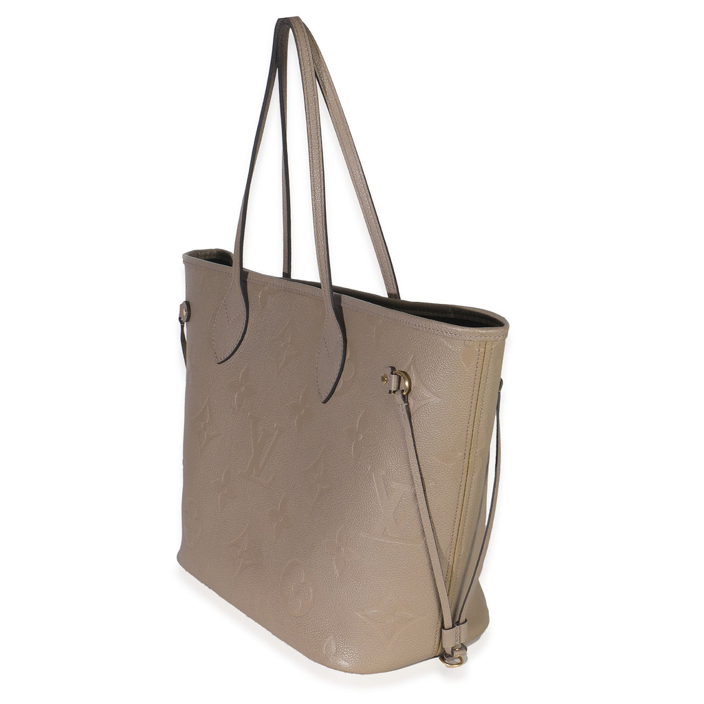 Louis Vuitton Tourterelle Giant Monogram Empreinte Neverfull MM