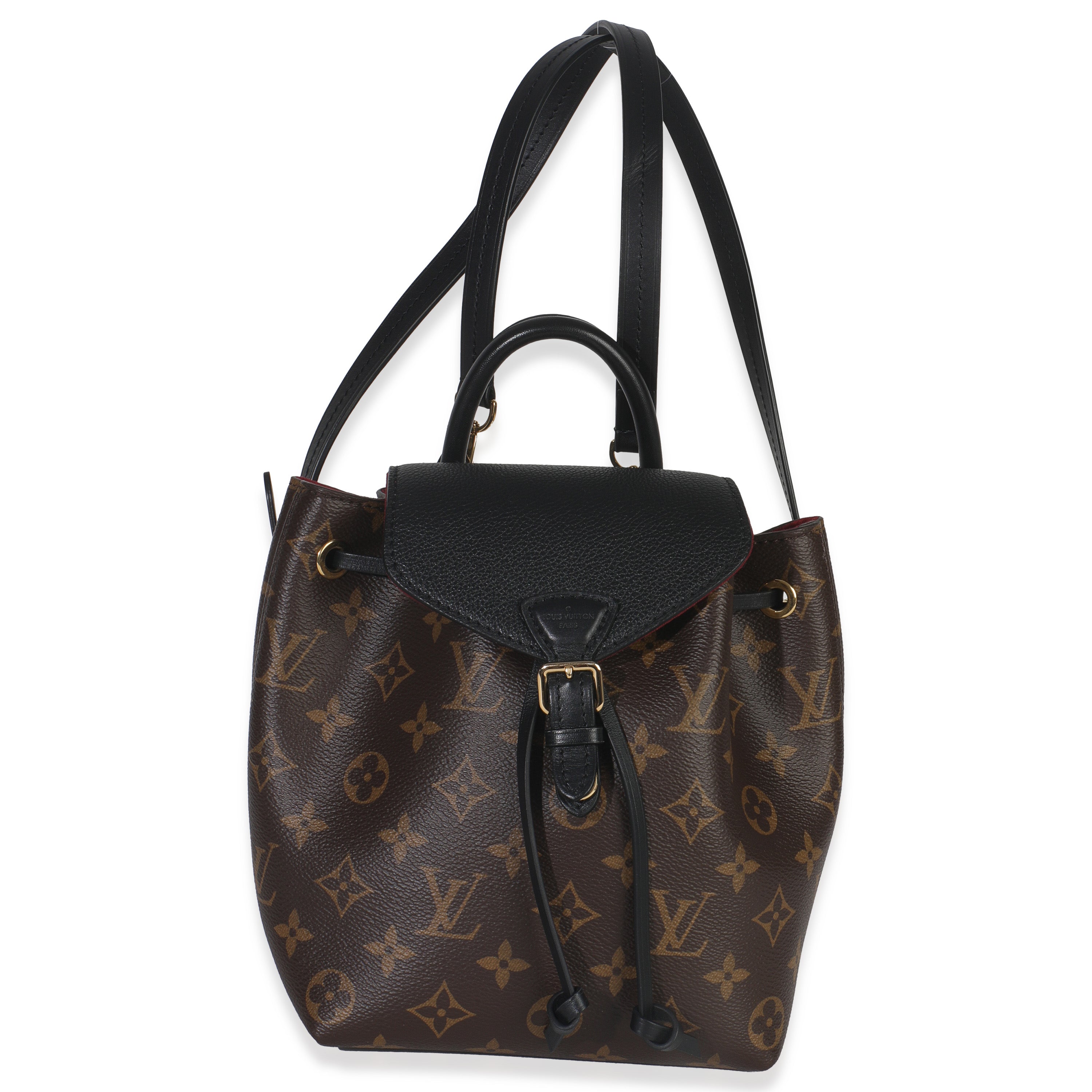 Louis Vuitton Black Monogram Canvas Montsouris BB NM