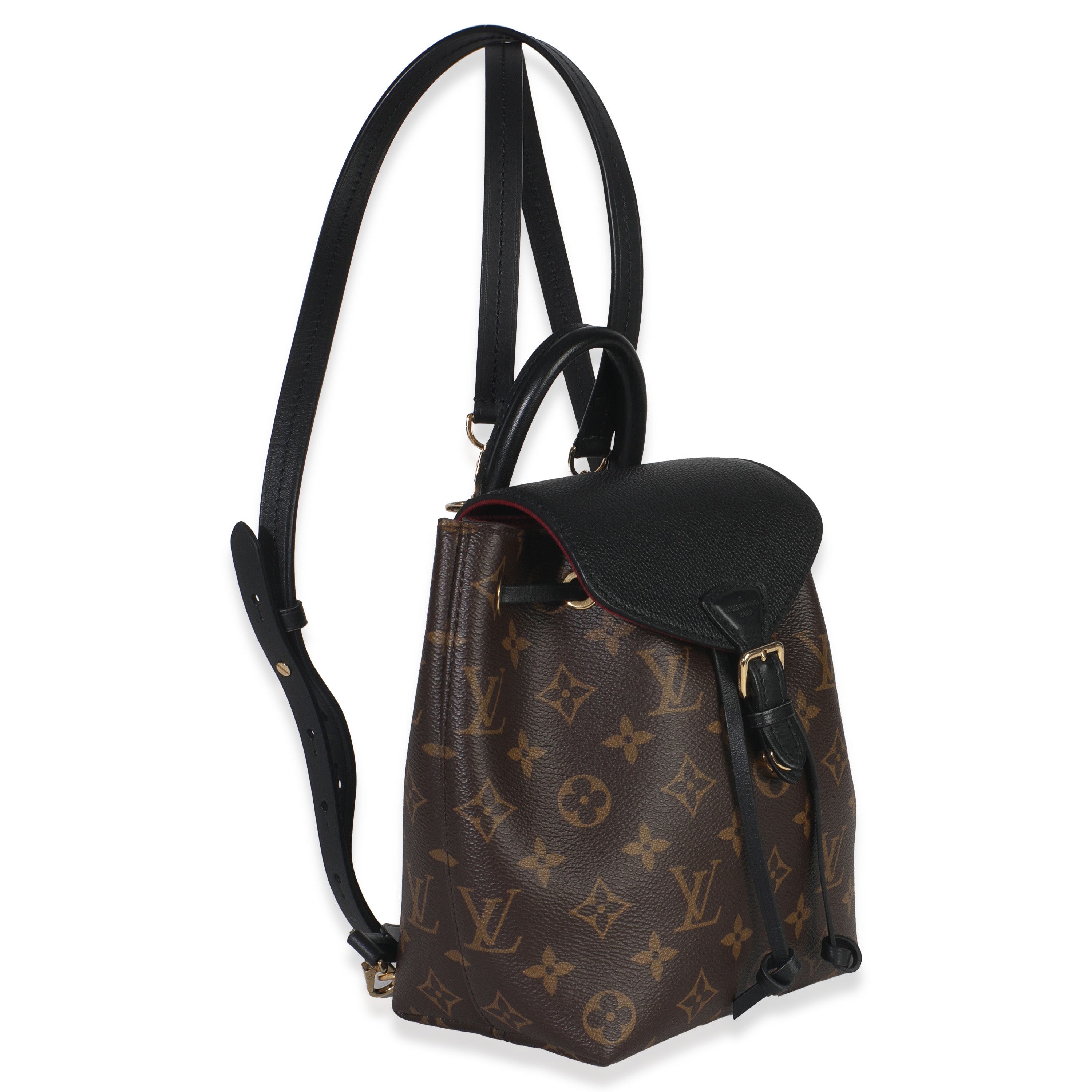Louis Vuitton Black Monogram Canvas Montsouris BB NM