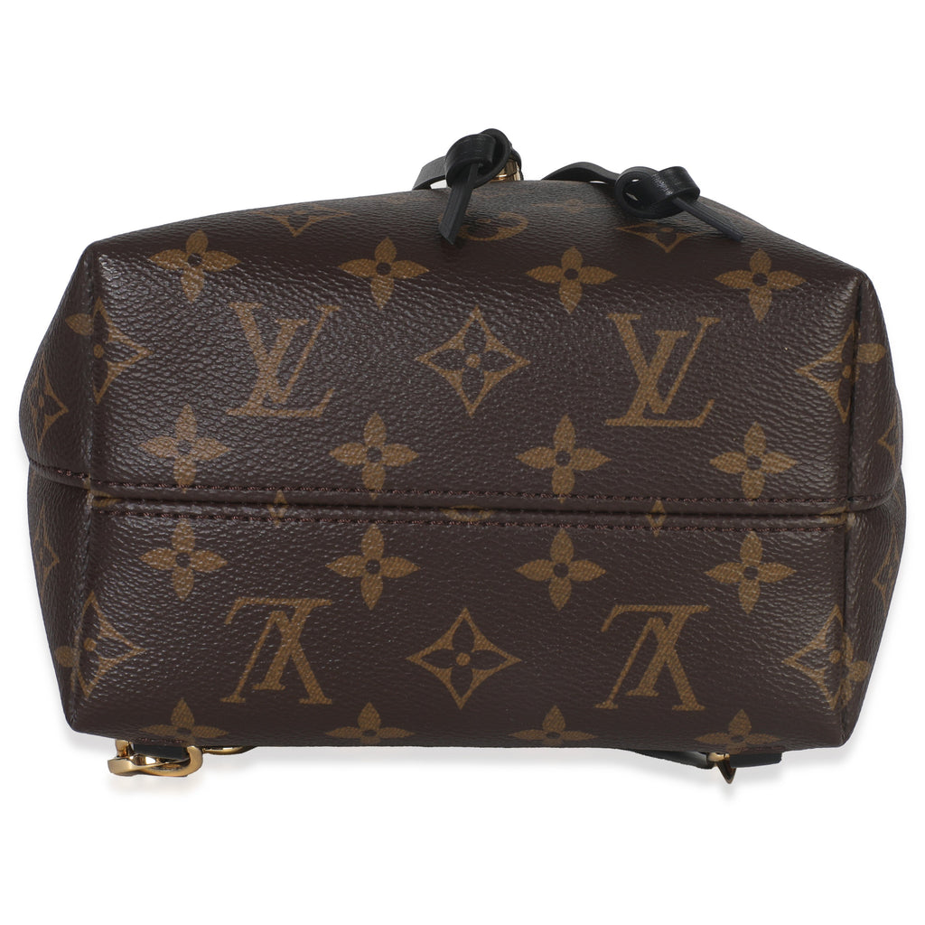 Louis Vuitton Black Monogram Canvas Montsouris BB NM