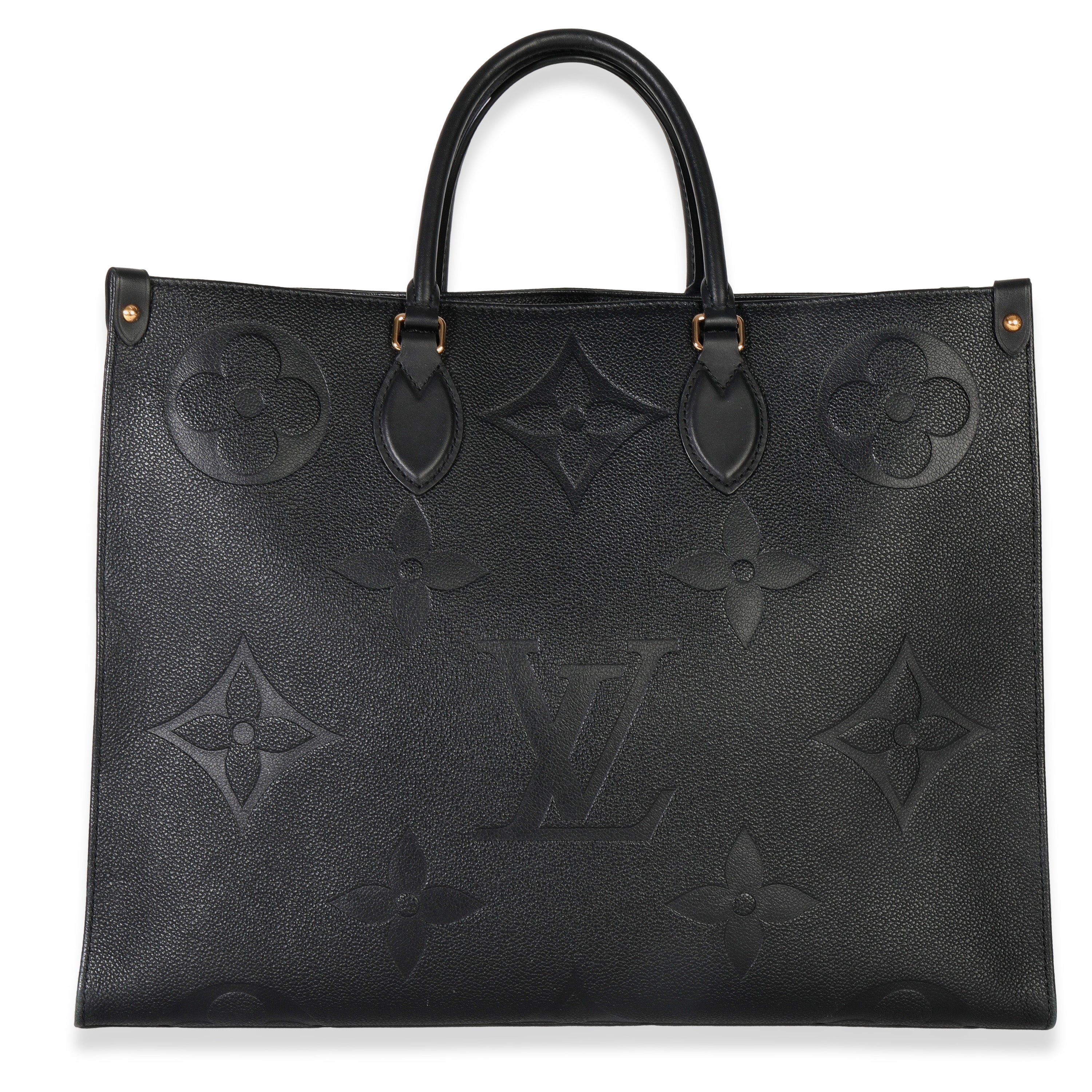 Louis Vuitton Black Giant Monogram Empreinte Onthego GM