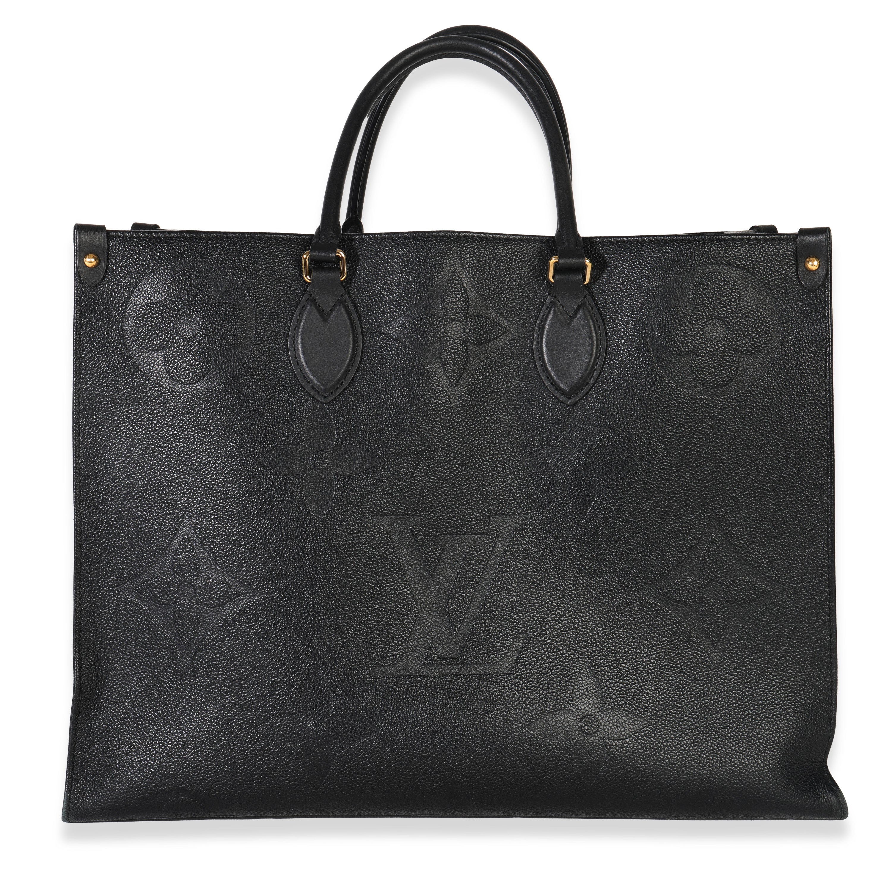 Louis Vuitton Black Giant Monogram Empreinte Onthego GM