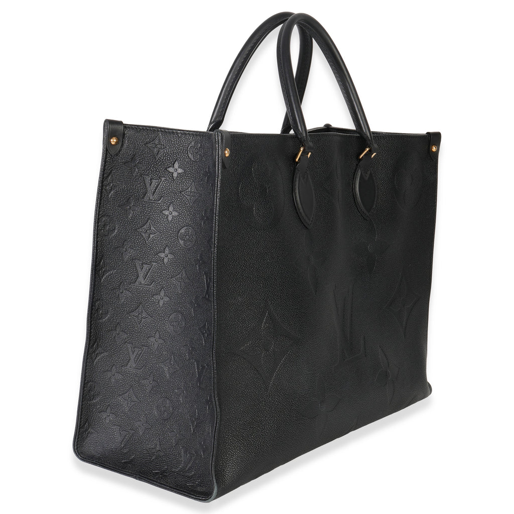 Louis Vuitton Black Giant Monogram Empreinte Onthego GM