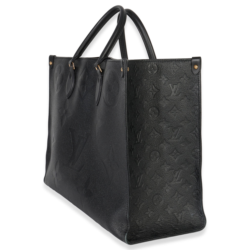 Louis Vuitton Black Giant Monogram Empreinte Onthego GM