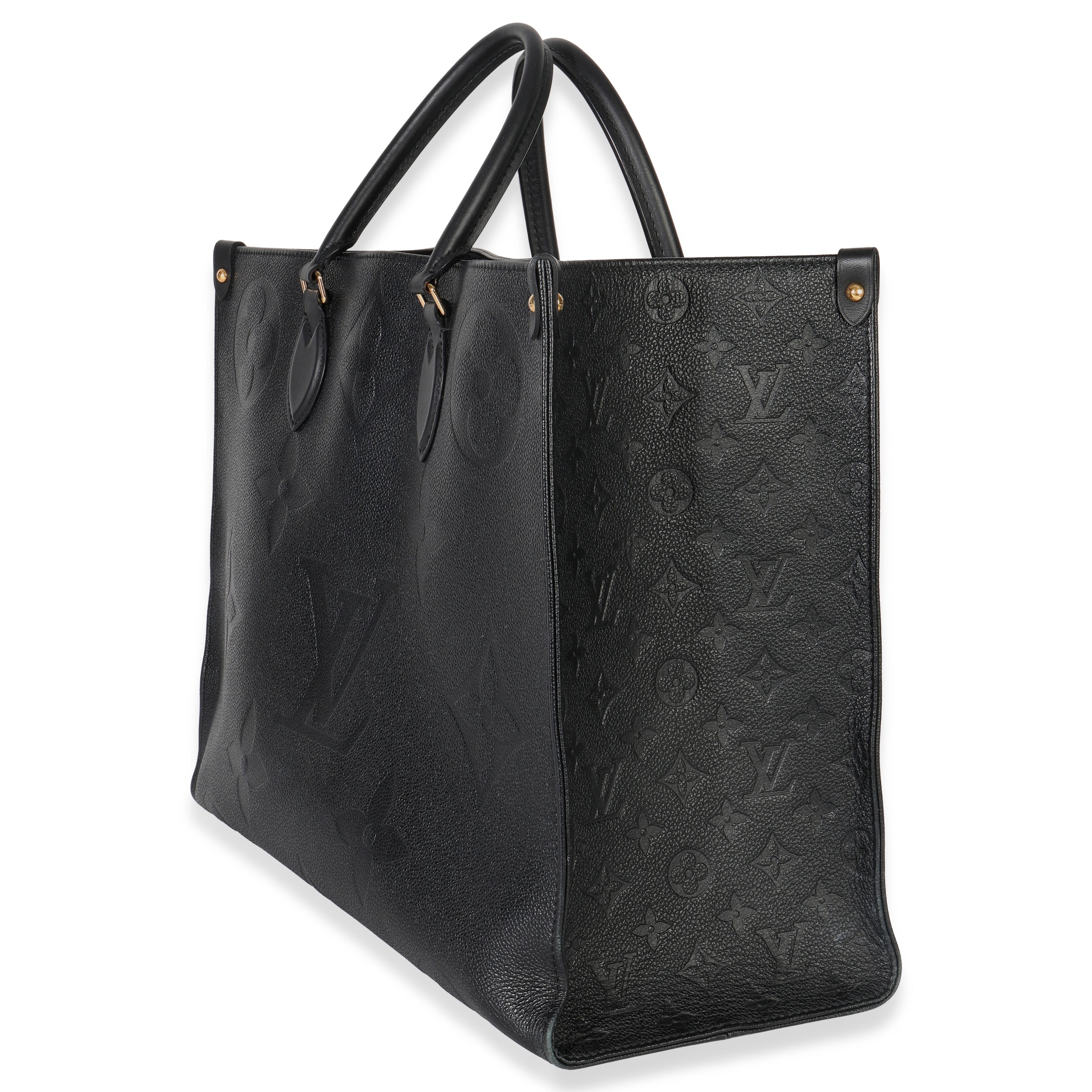 Louis Vuitton Black Giant Monogram Empreinte Onthego GM
