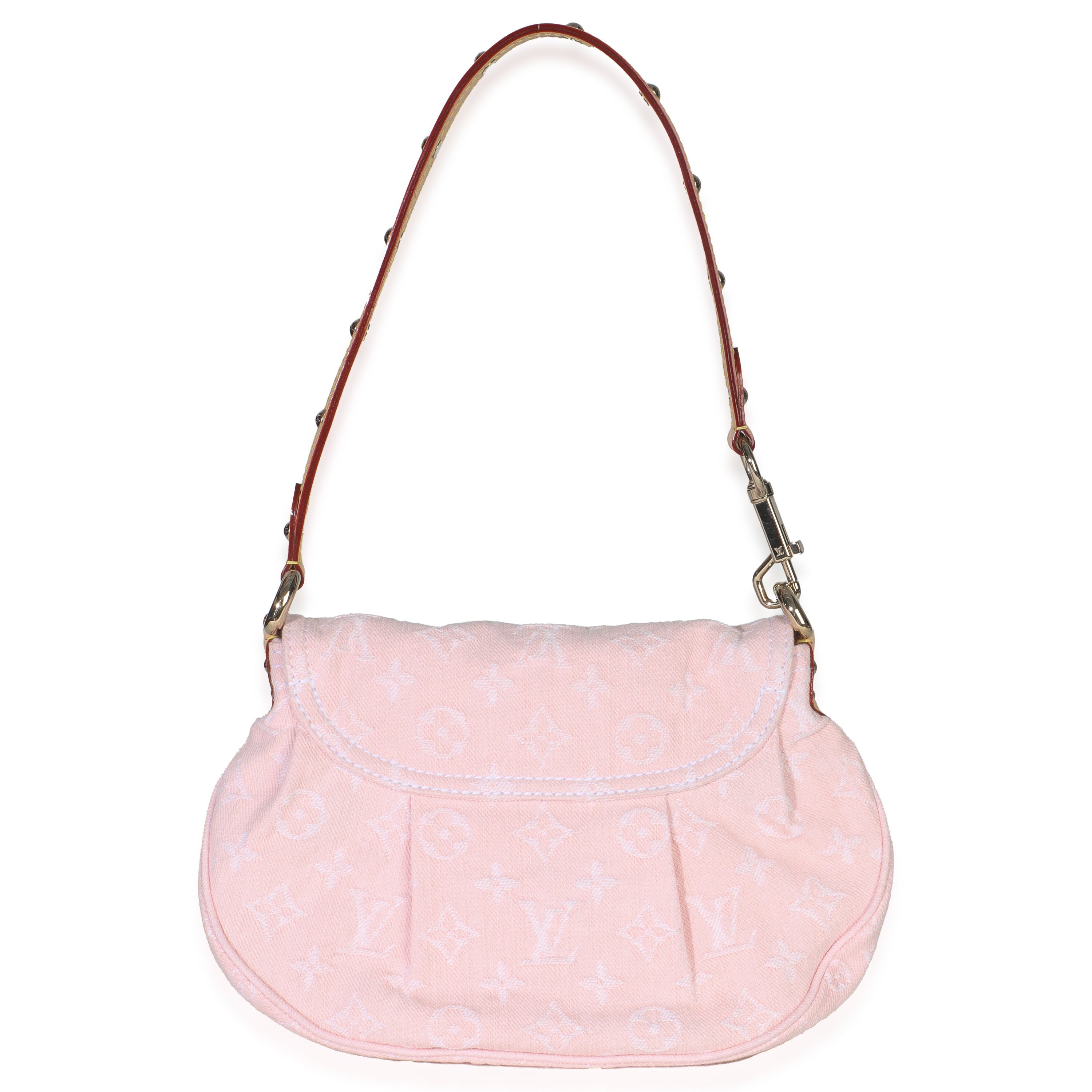Louis Vuitton Washed Pink Monogram Denim Sunset