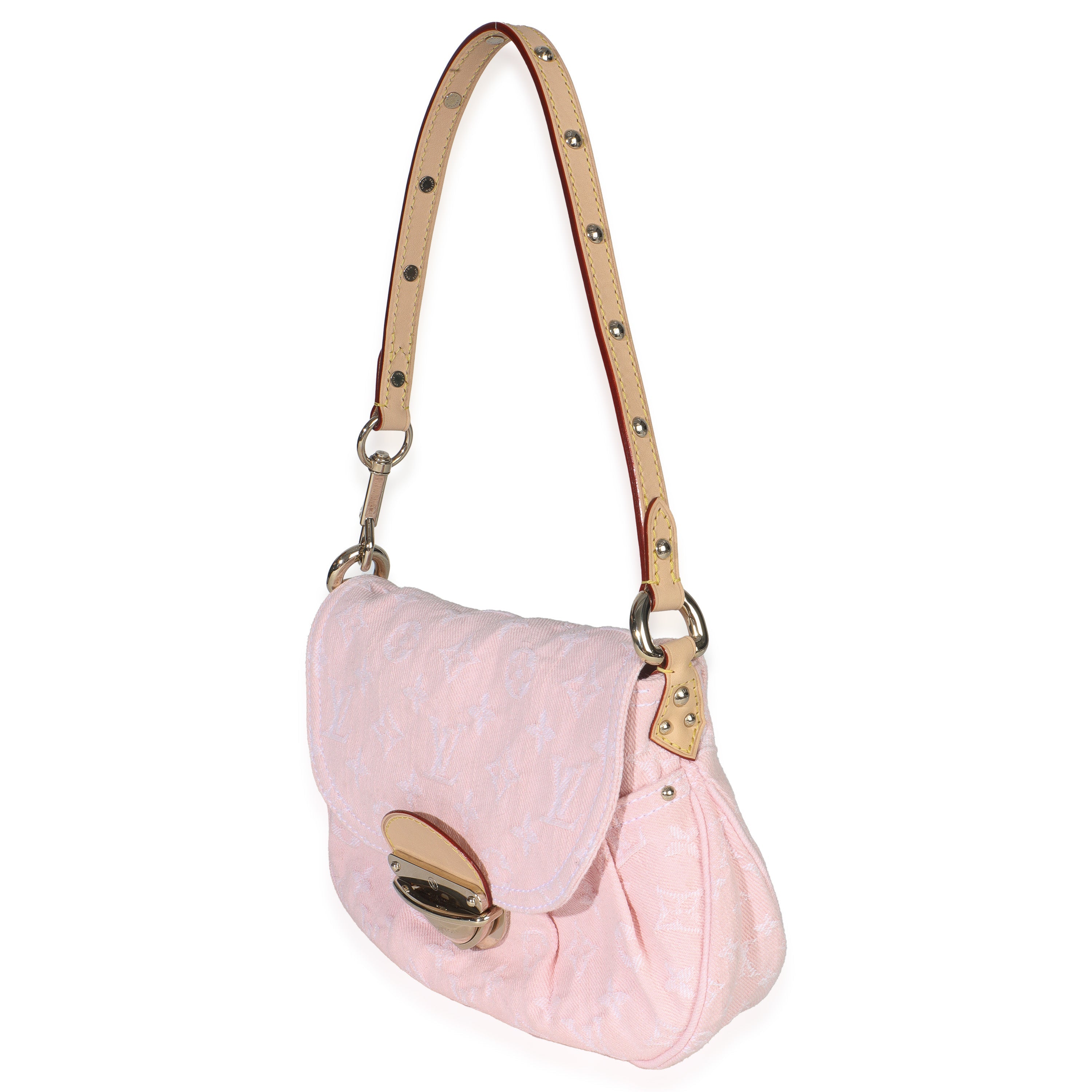 Louis Vuitton Washed Pink Monogram Denim Sunset