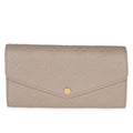 Louis Vuitton Turtledove Monogram Empreinte Sarah Wallet