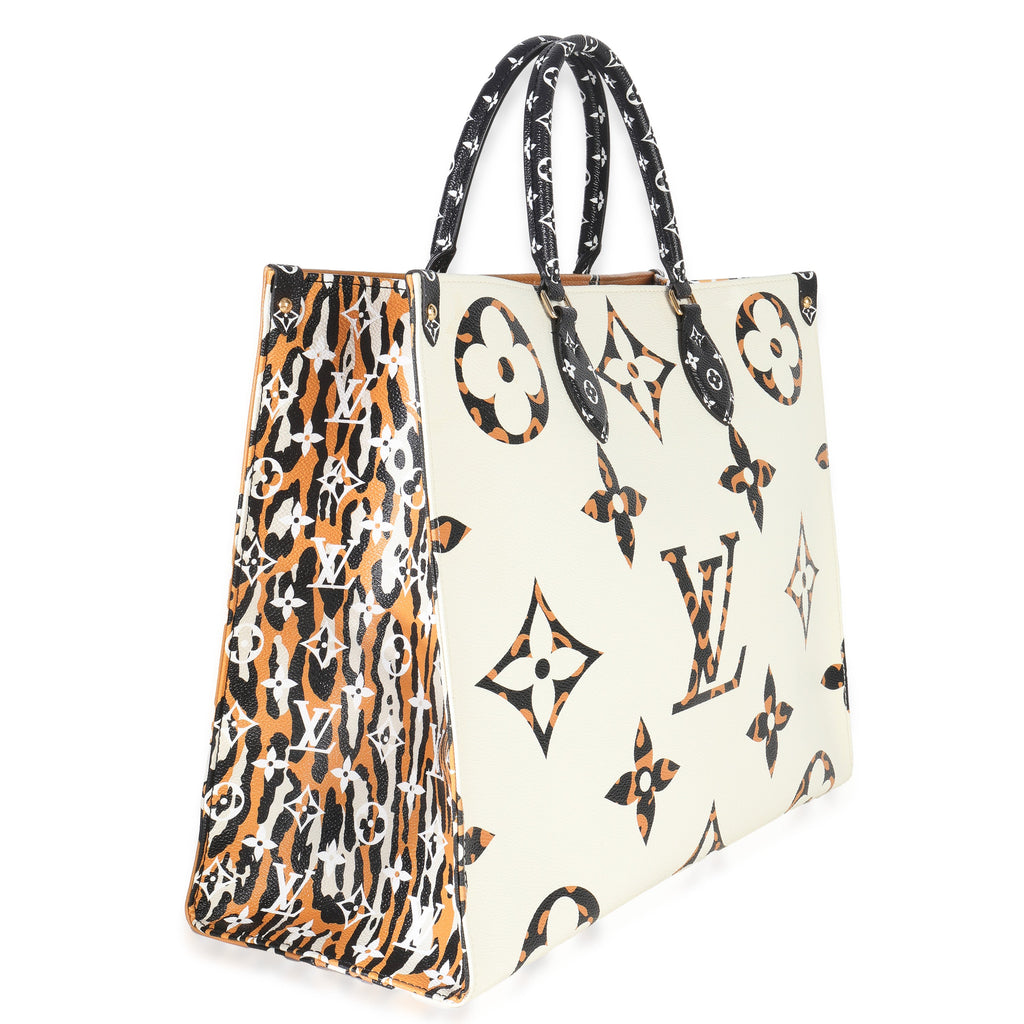 Louis Vuitton White Giant Monogram Jungle Canvas Onthego GM