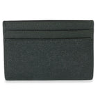 Saint Laurent Dark Khaki Grain De Poudre Credit Card Case