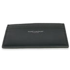 Saint Laurent Dark Khaki Grain De Poudre Credit Card Case