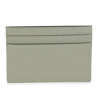 Saint Laurent Light Khaki Grain De Poudre Credit Card Case