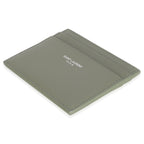 Saint Laurent Light Khaki Grain De Poudre Credit Card Case