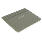 Saint Laurent Light Khaki Grain De Poudre Credit Card Case