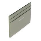 Saint Laurent Light Khaki Grain De Poudre Credit Card Case