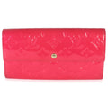 Louis Vuitton Rose Pop Monogram Vernis Sarah Wallet