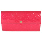 Louis Vuitton Rose Pop Monogram Vernis Sarah Wallet