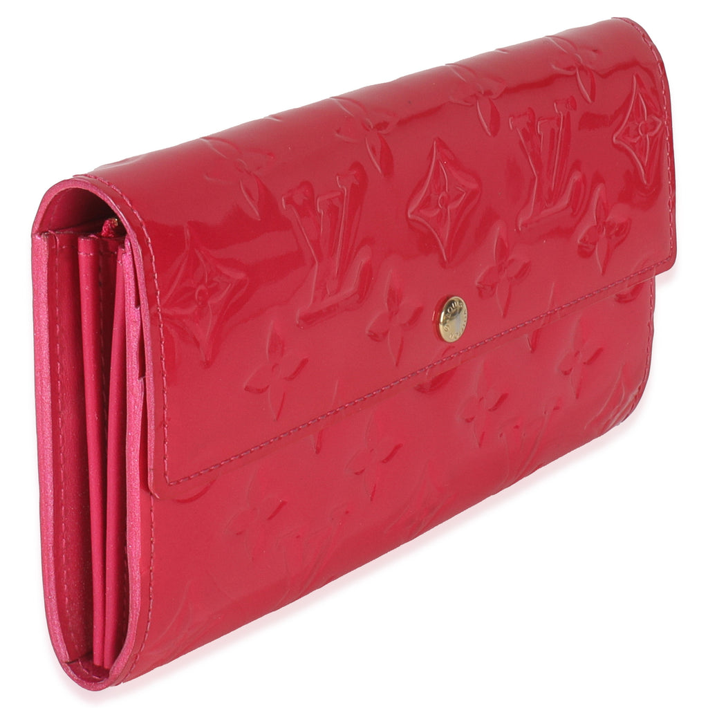 Louis Vuitton Rose Pop Monogram Vernis Sarah Wallet