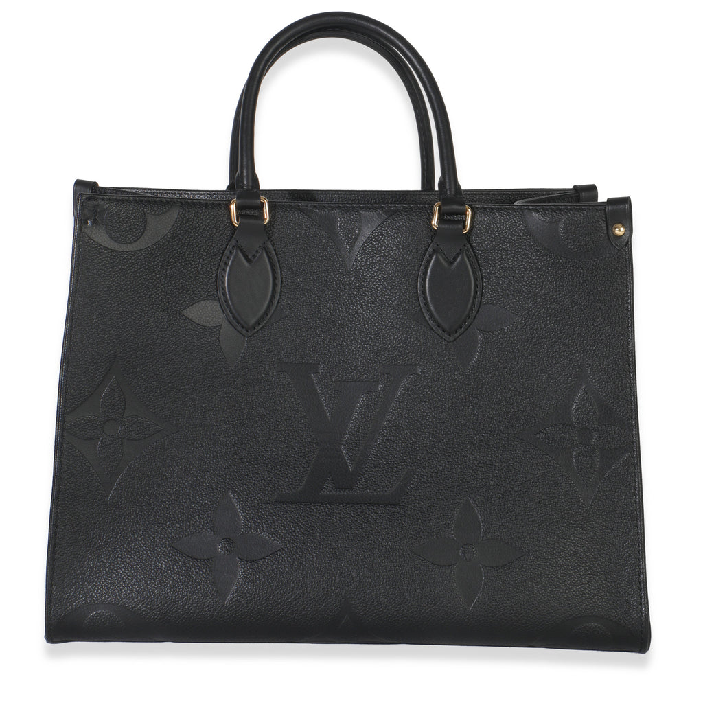 Louis Vuitton Black Monogram Empreinte Onthego MM