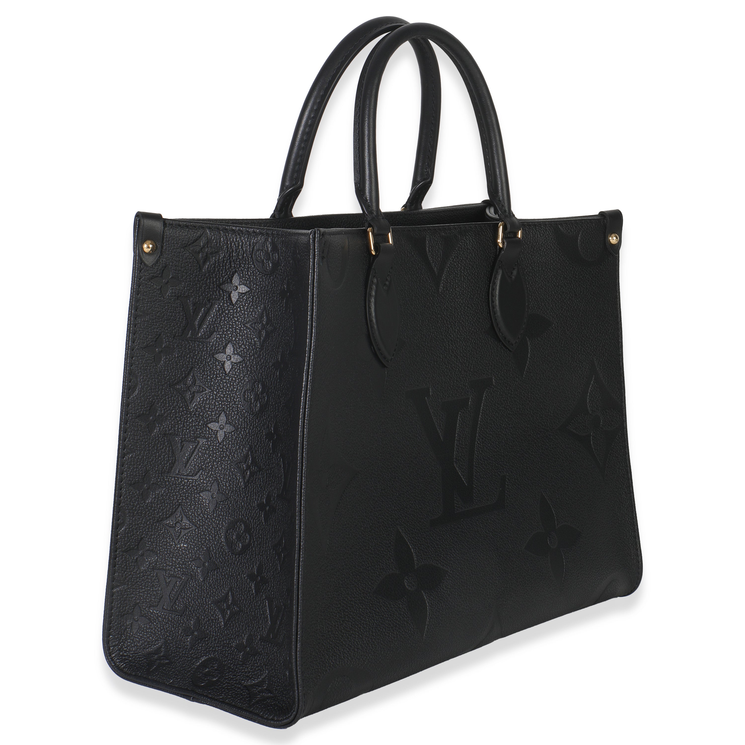 Louis Vuitton Black Monogram Empreinte Onthego MM