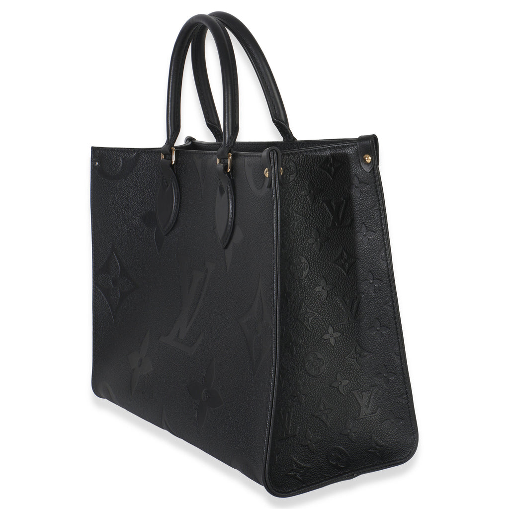 Louis Vuitton Black Monogram Empreinte Onthego MM